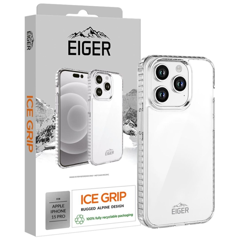 Eiger Husa Ice Grip iPhone 15 Pro Clear [2]