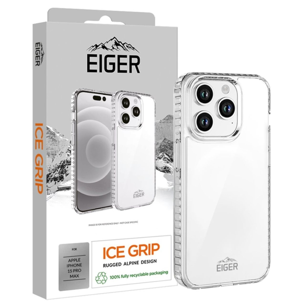 Eiger Husa Ice Grip iPhone 15 Pro Max Clear [2]