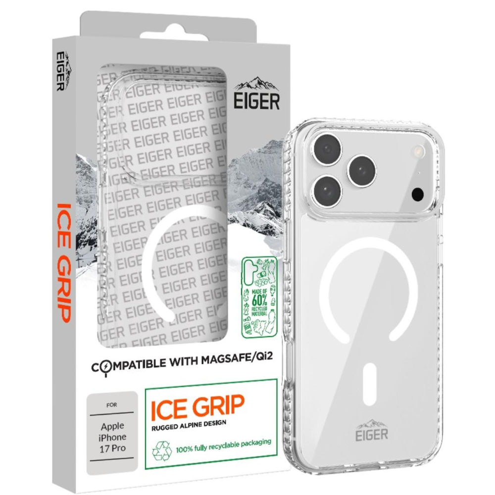 Eiger Husa Ice Grip Magsafe GRS iPhone 17 Pro Clear [5]