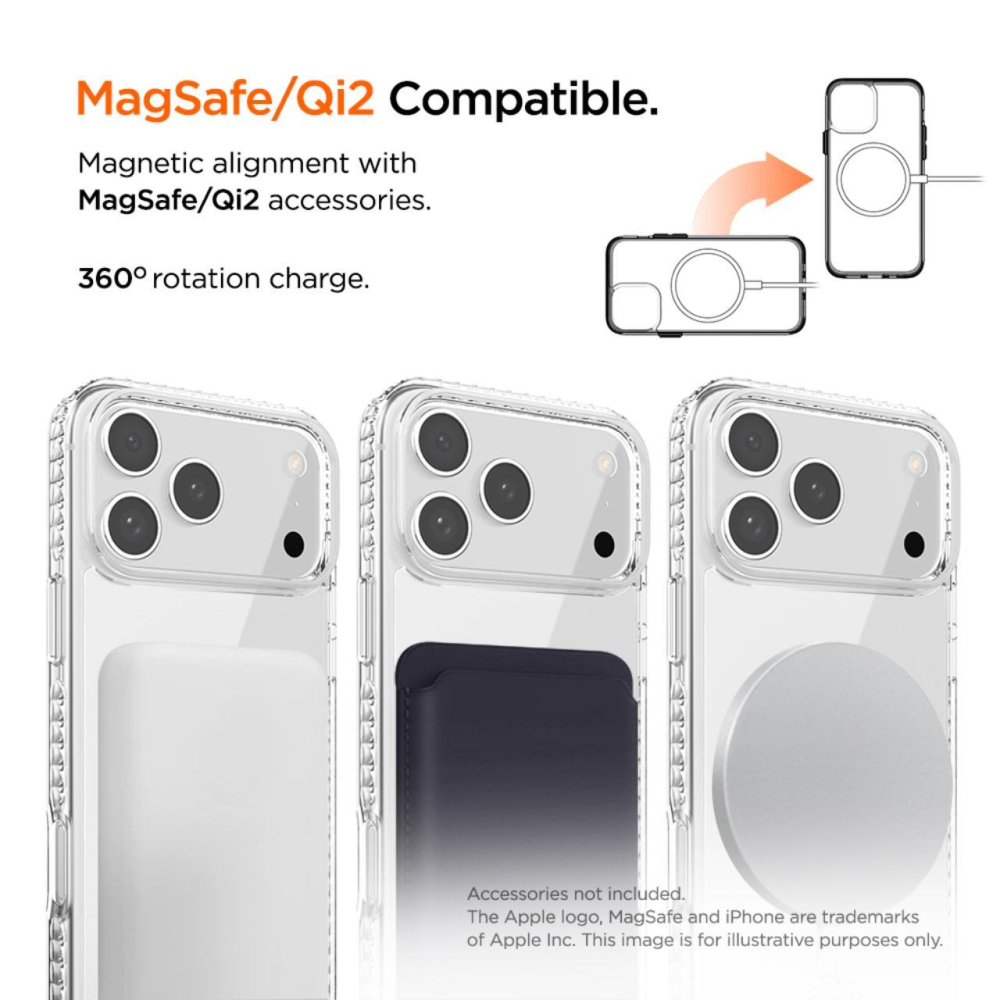 Eiger Husa Ice Grip Magsafe GRS iPhone 17 Pro Clear [2]