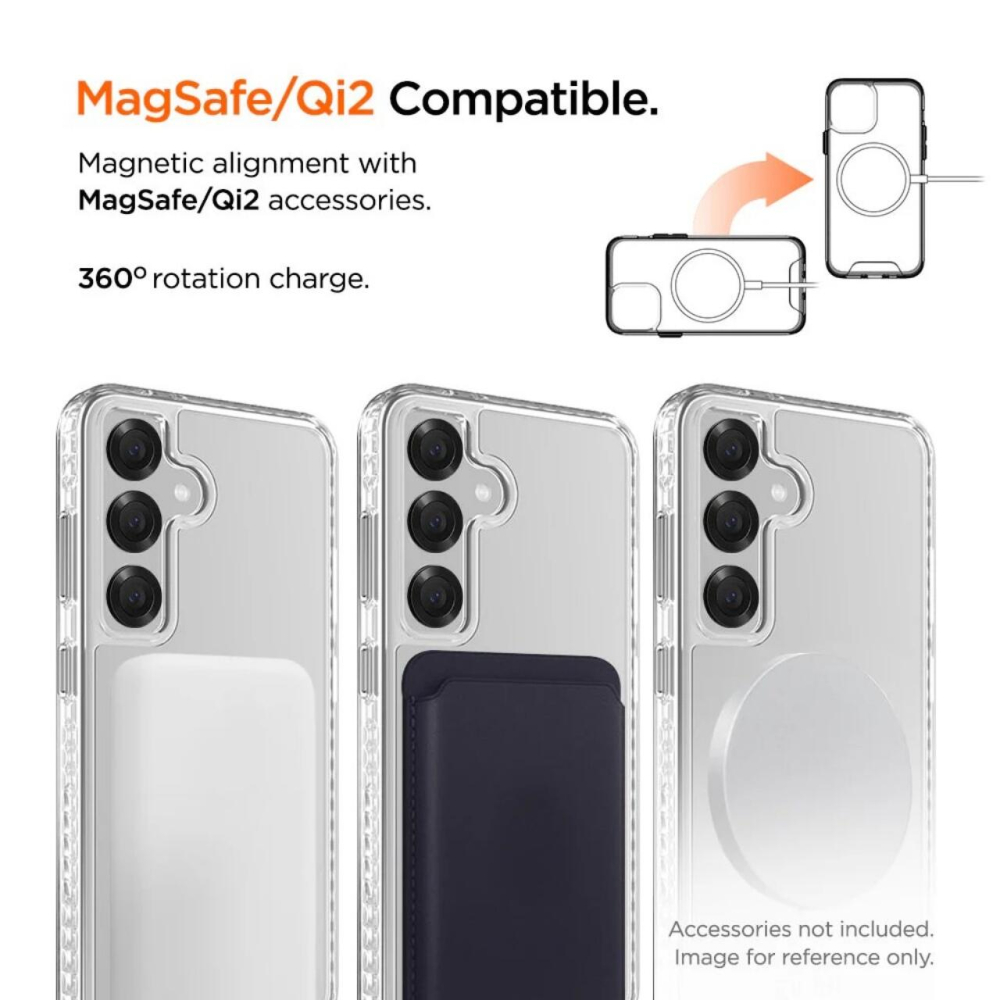 Eiger Husa Ice Grip Magsafe GRS Samsung Galaxy S25 Clear [2]