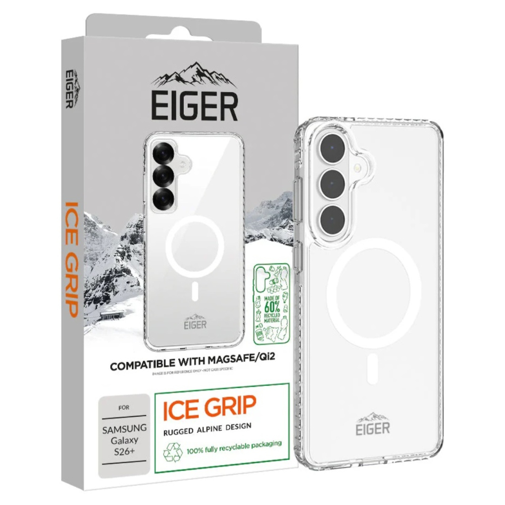 Eiger Husa Ice Grip Magsafe GRS Samsung Galaxy S26 Plus Clear [4]