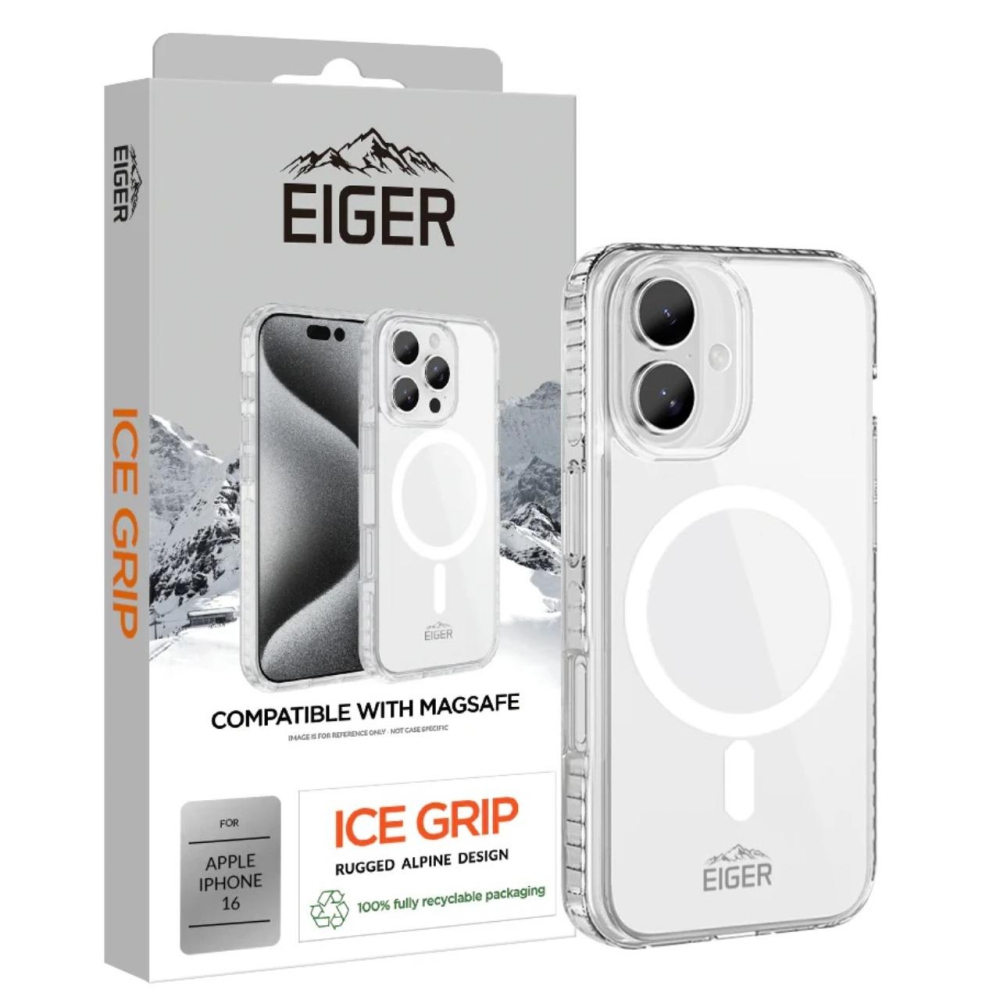 Eiger Husa Ice Grip Magsafe iPhone 16 Clear [4]