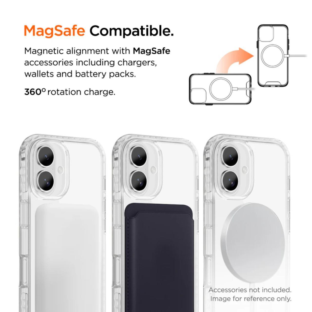 Eiger Husa Ice Grip Magsafe iPhone 16 Clear [2]