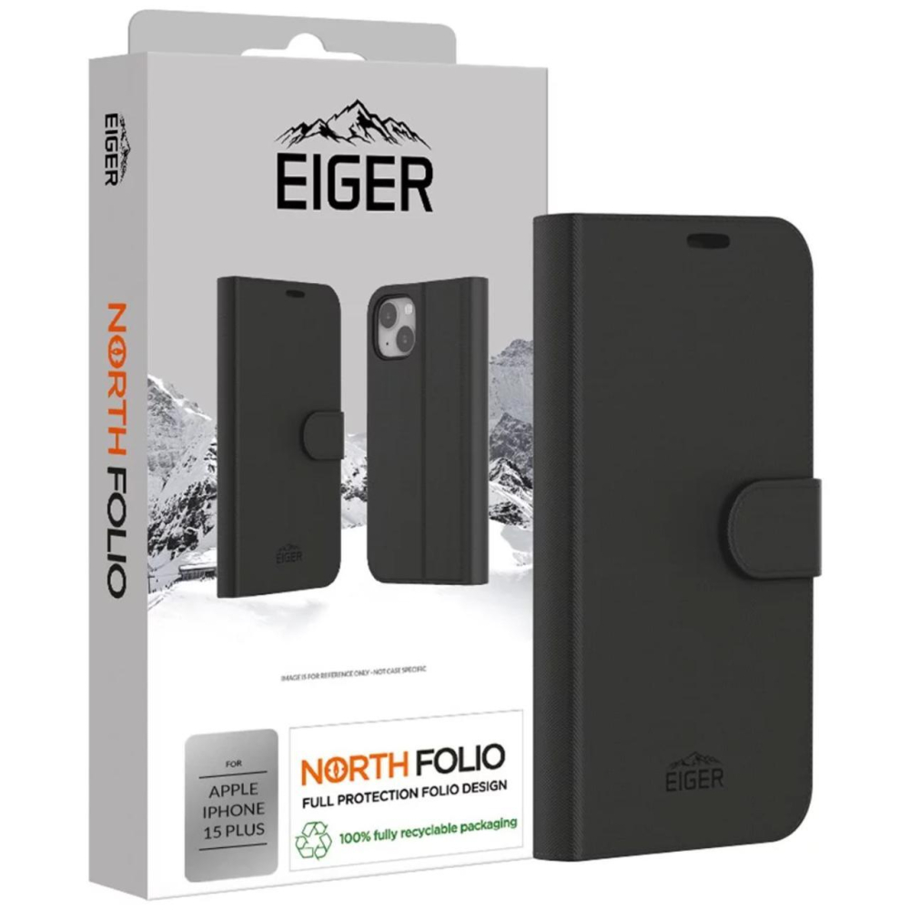 Eiger Husa North Folio Case iPhone 15 Plus Negru [2]