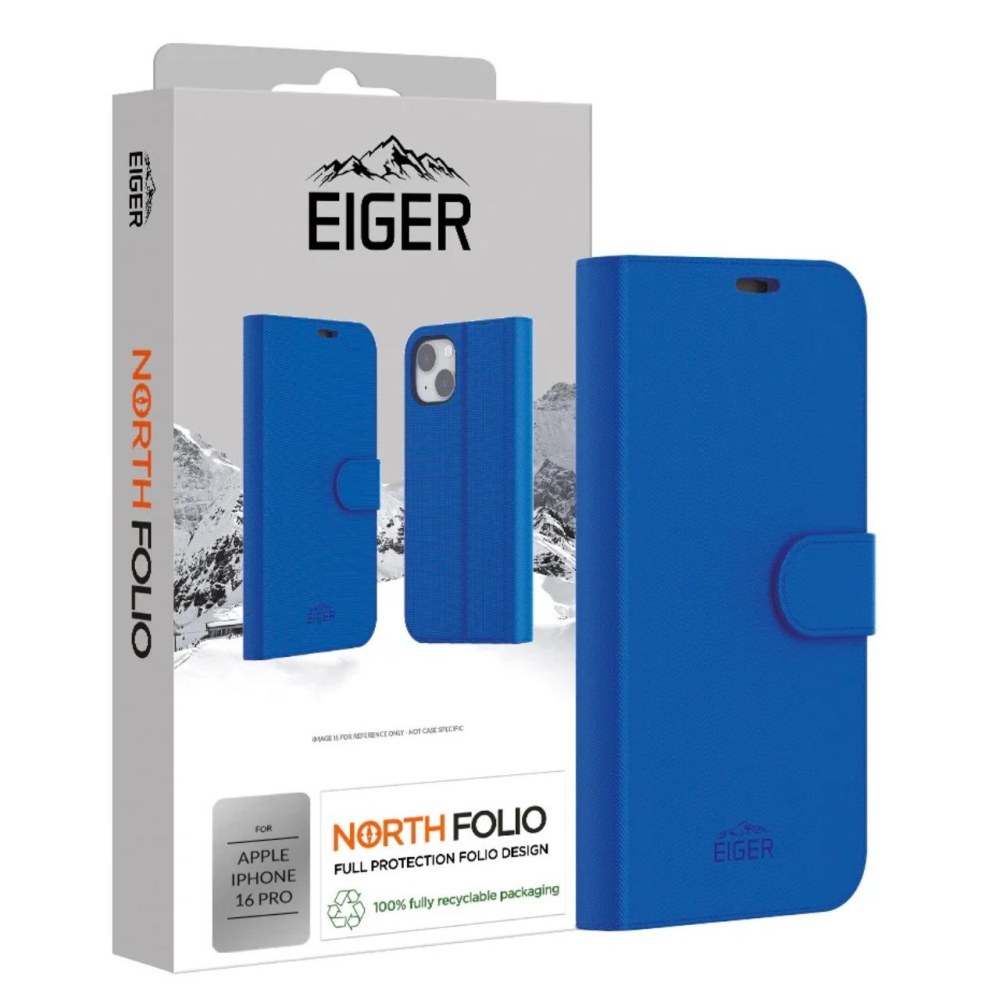 Eiger Husa North Folio Case iPhone 16 Pro Albastru [3]