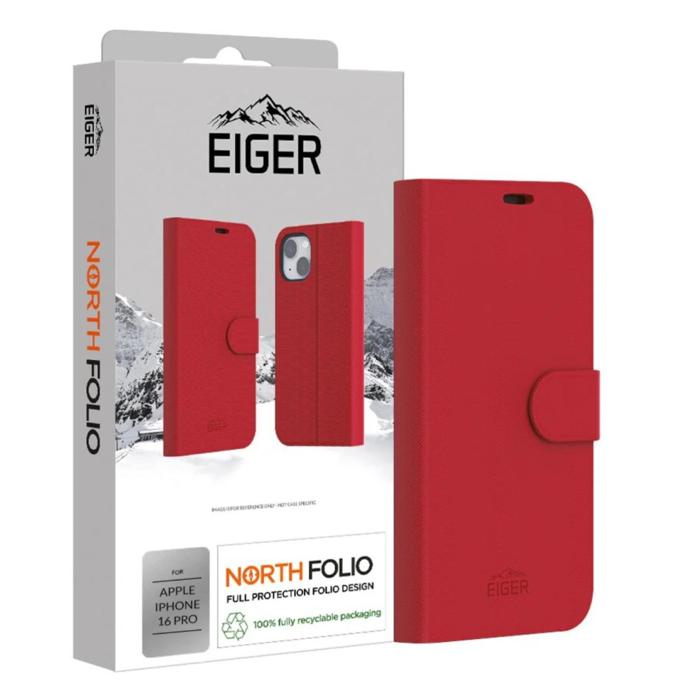 Eiger Husa North Folio Case iPhone 16 Pro Rosu [3]