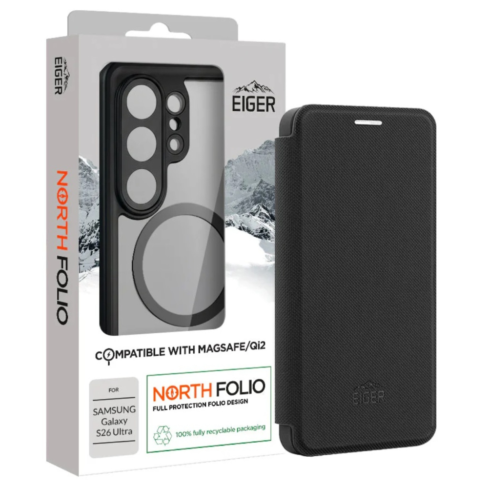Eiger Husa North Folio Magsafe Samsung Galaxy S26 Ultra Negru [5]