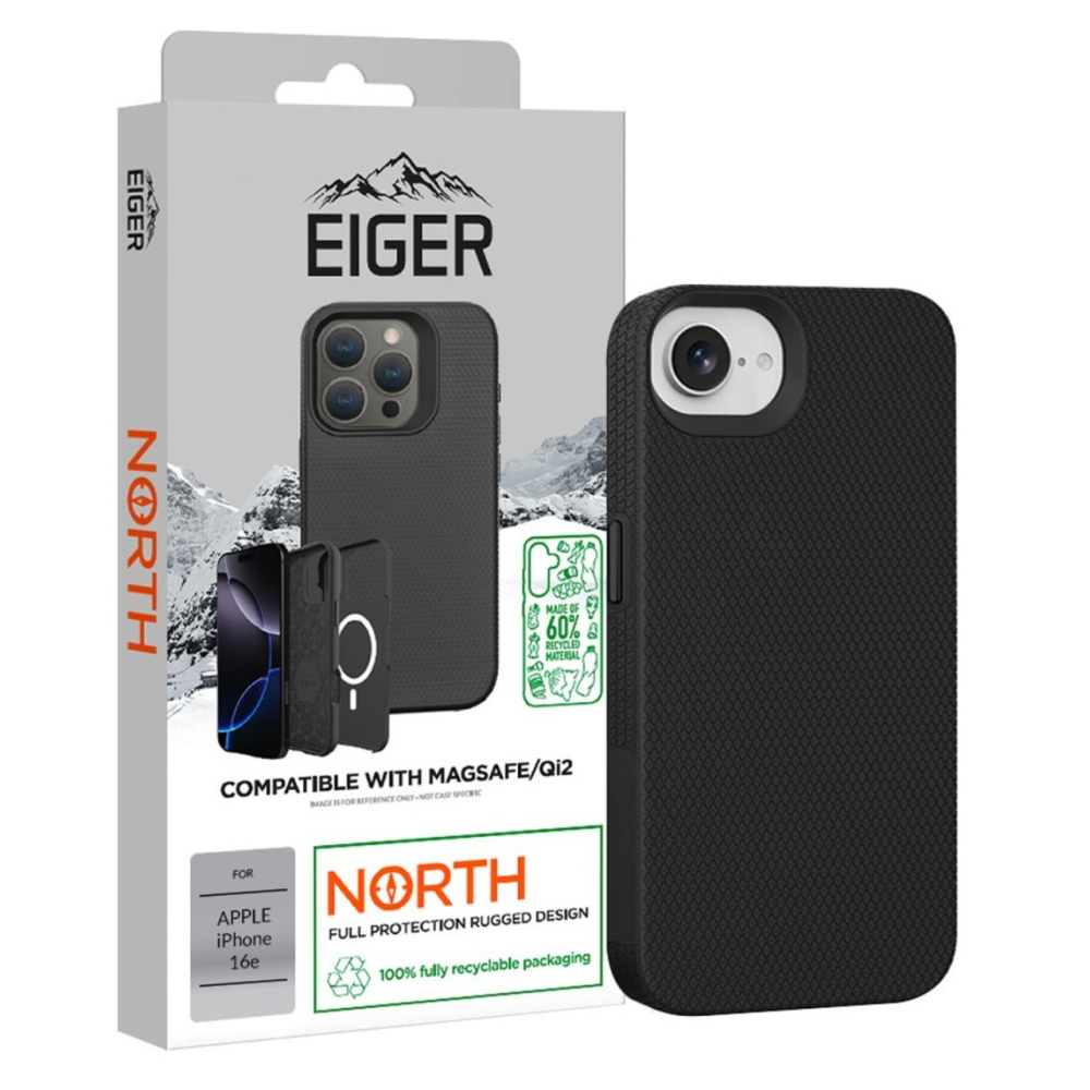 Eiger Husa North Magsafe GRS iPhone 17e / iPhone 16e Negru [5]