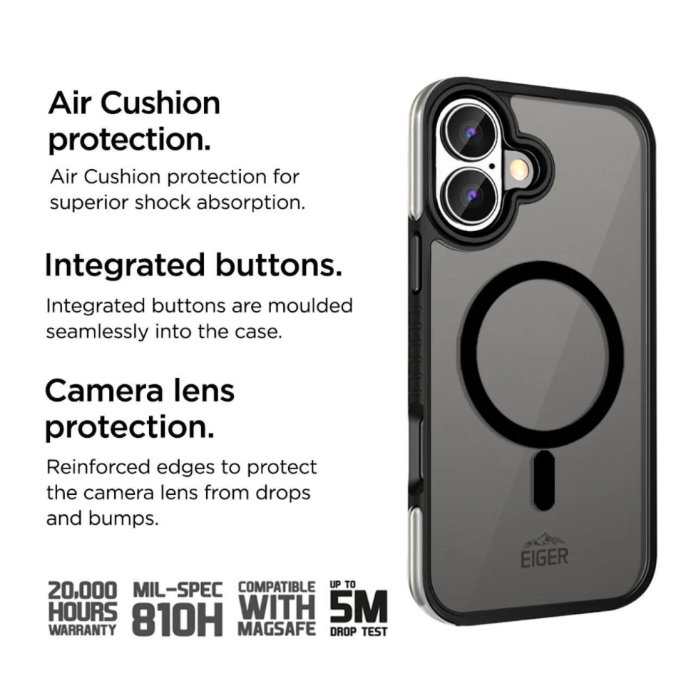 Eiger Husa Pro MountainAir MagSafe iPhone 16 Plus Negru [3]