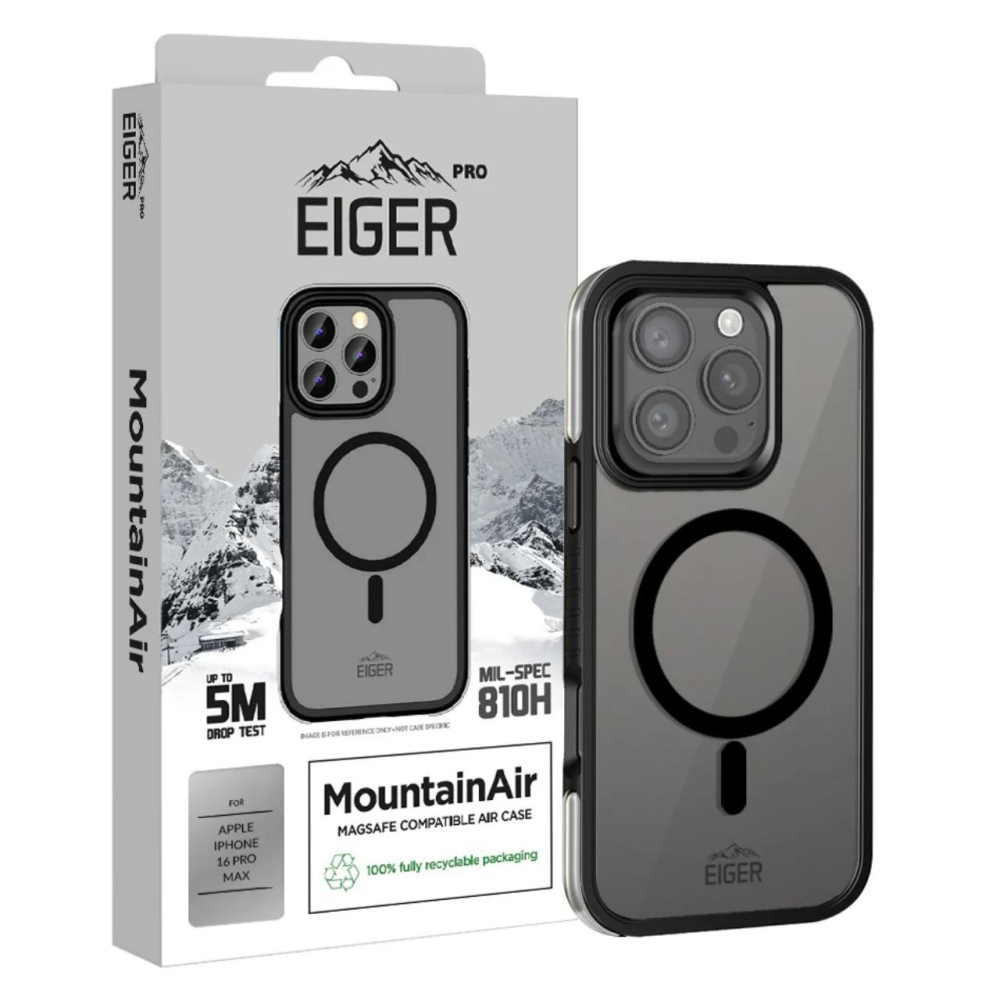 Eiger Husa Pro MountainAir MagSafe iPhone 16 Pro Max Negru [4]
