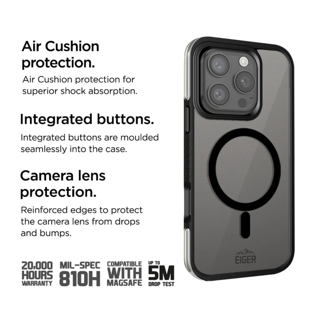 Eiger Husa Pro MountainAir MagSafe iPhone 16 Pro Negru [3]