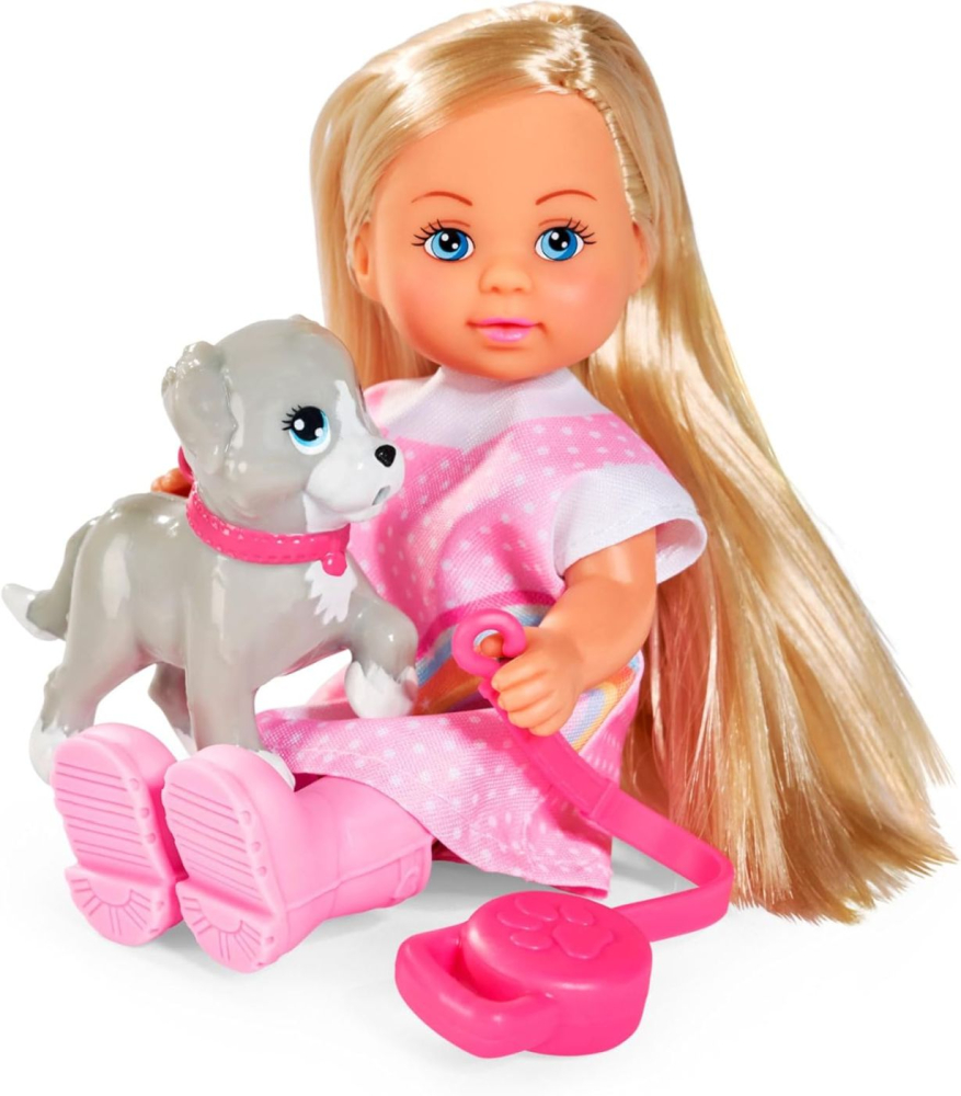 Eiv love set plimbare in ploaie papusa si catel 12cm copii varsta 3 ani - 7 ani [3]