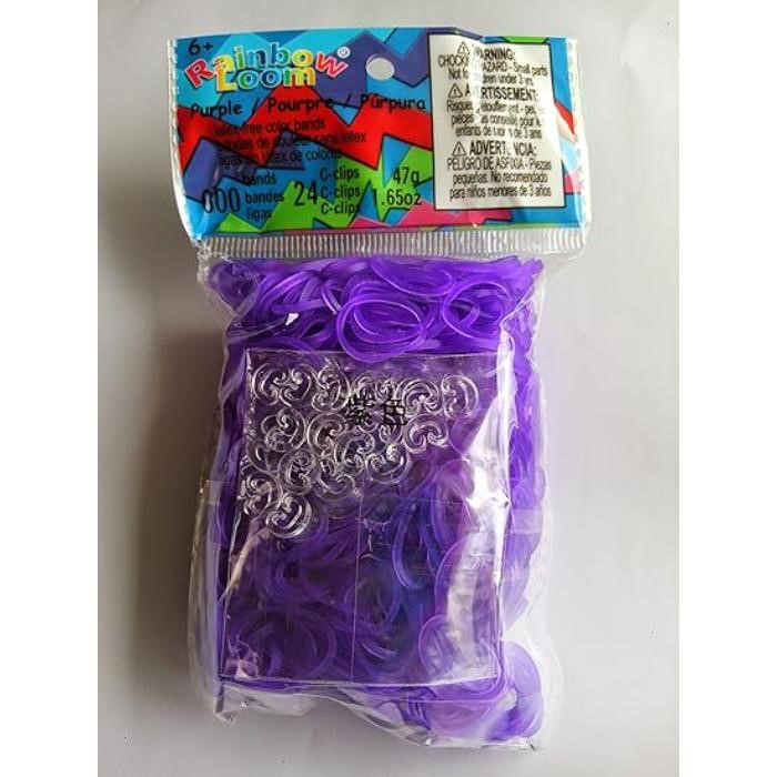 Elastice Rainbow Loom - Opac Mov-600 buc [1]