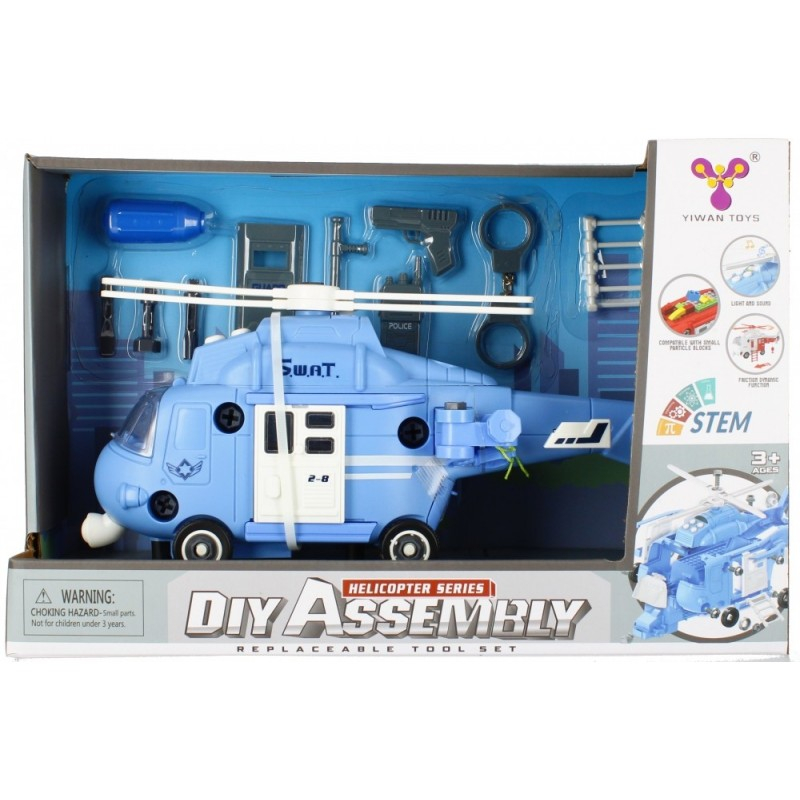 Elicopter cu accesorii MegaCreative 499168, 35cm, cu sunete si lumini, plastic, multicolor, 3+ ani [1]