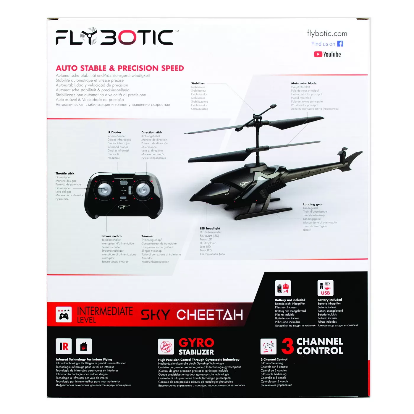 Elicopter cu telecomanda sky cheetah, varsta de la 10 ani la 14 ani [16]