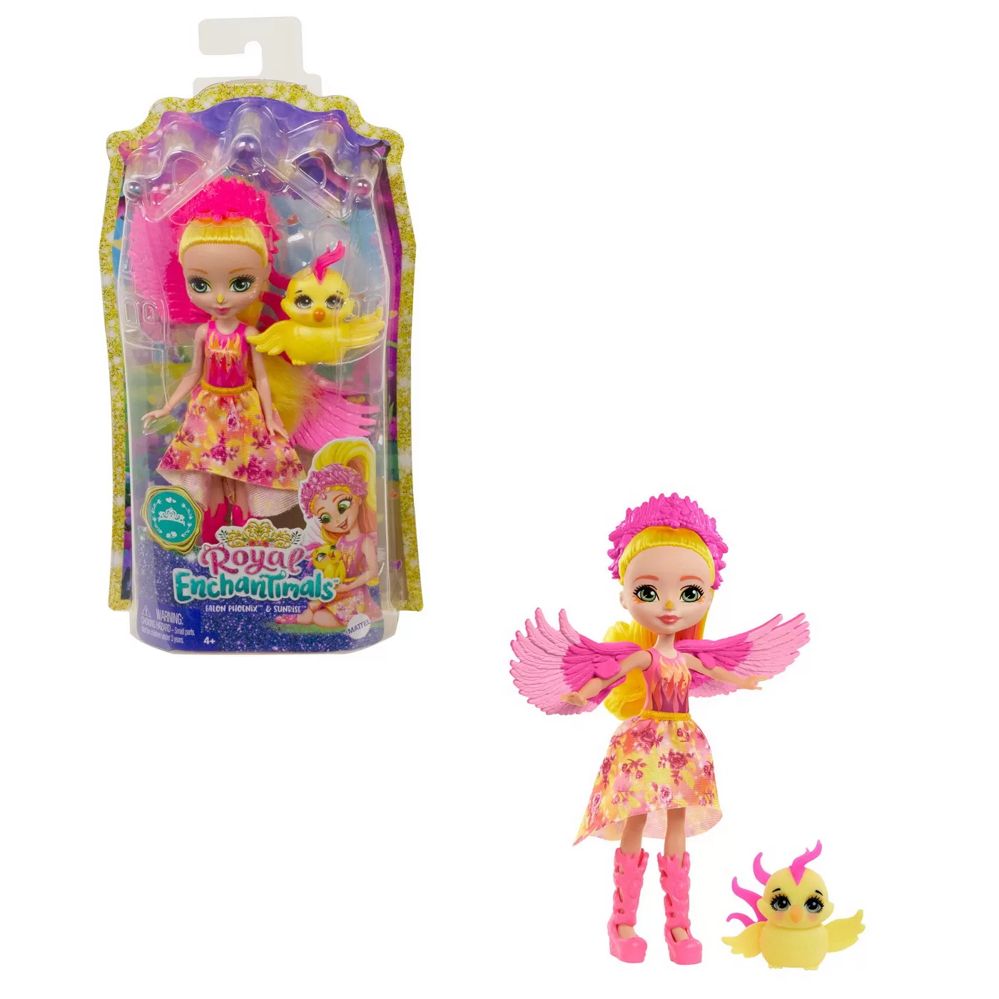 Enchantimals papusi si animalute falon phoenix si sunrise, varsta de la 3 ani la 10 ani [9]