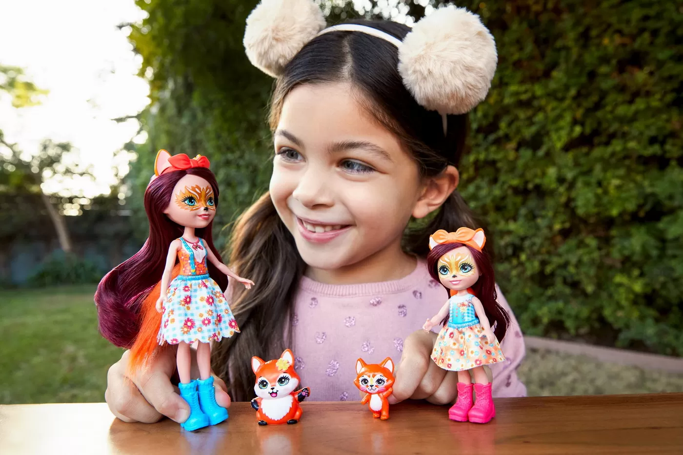 Enchantimals set papusi surori si animalutele lor felicity fox si flick si feana fox si mixte, varsta de la 3 ani la 10 ani [3]