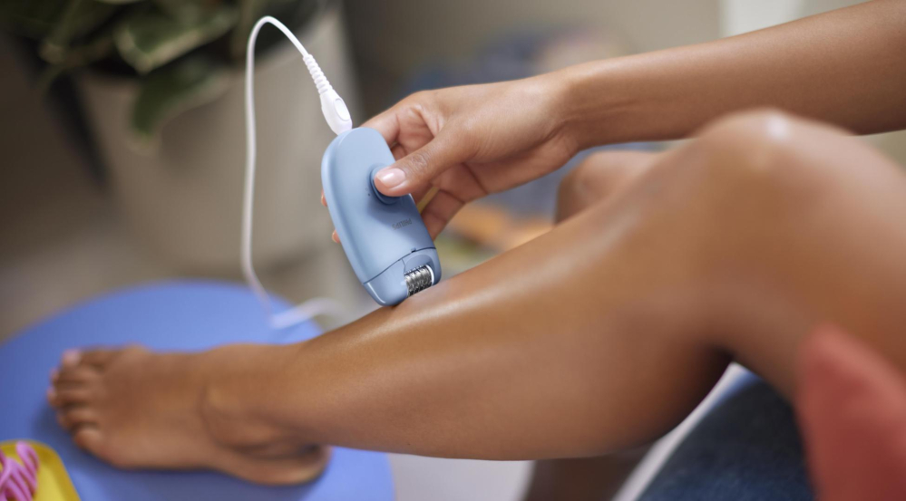 Epilator cu fir philips seria 2000 bre228/00, 1 setare de viteza, cap de epilare lavabil, albastru, l x a x i (mm) 110x40x145 [5]