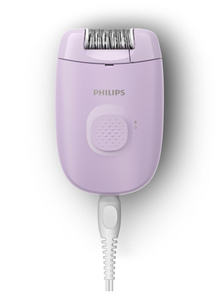 Epilator cu fir philips seria 2000 bre237/00, 1 viteza, 2 accesorii, retea, lila, l x a x i (mm) 110x40x145 [3]