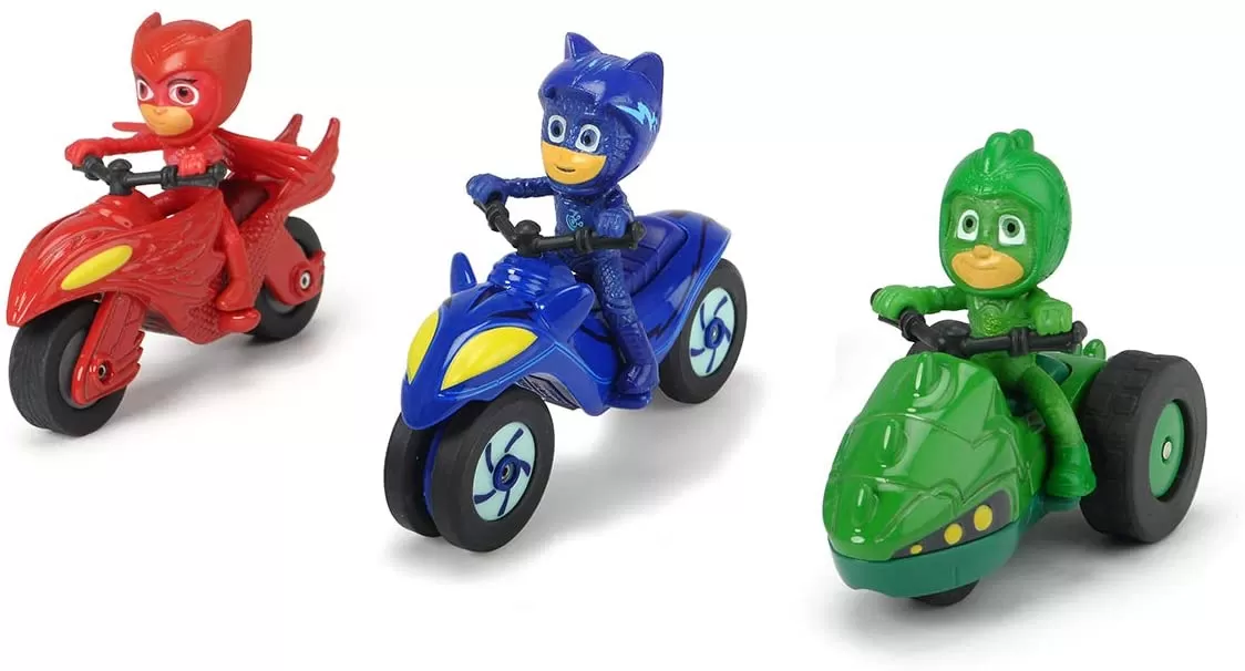 Eroi in pijamale set 3 motociclete cu figurina scara 1:64 [2]