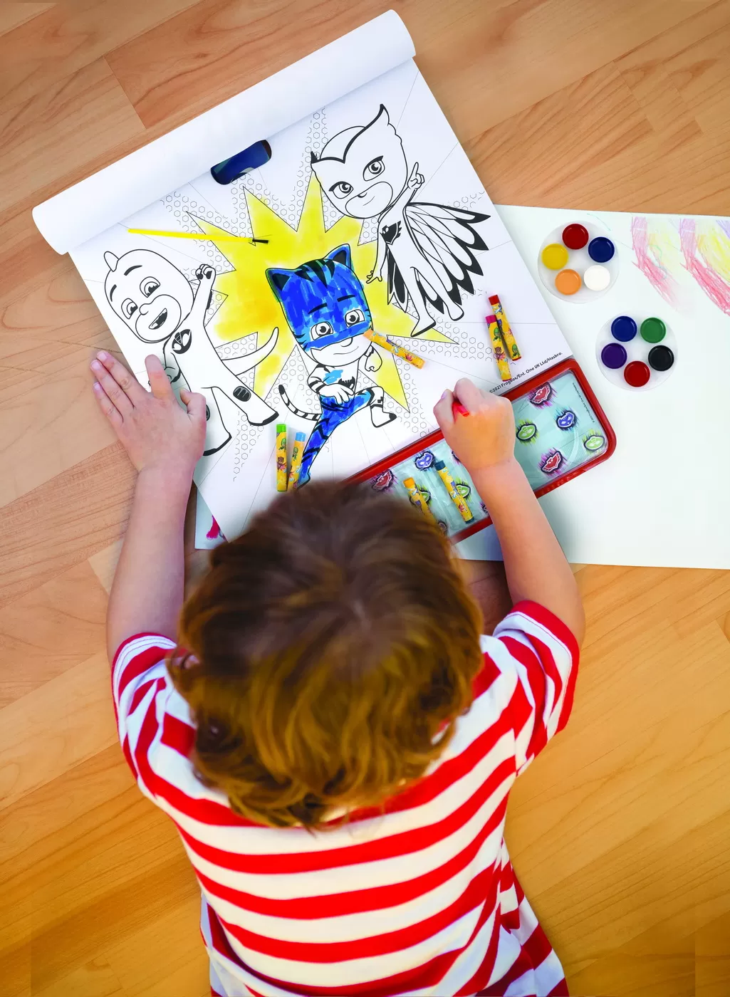 Set pictura si desen, Eroi in pijamale, Giga Block, 4 in 1, varsta de la 3 ani la 6 ani [3]