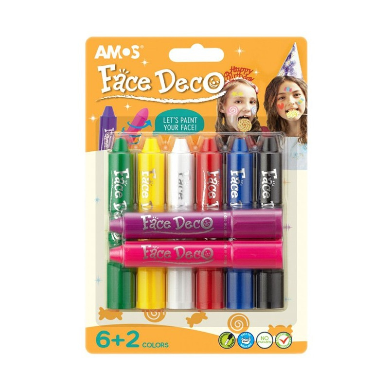 Face Deco AMOS FD5B8 set de 8 culori pe blister [1]