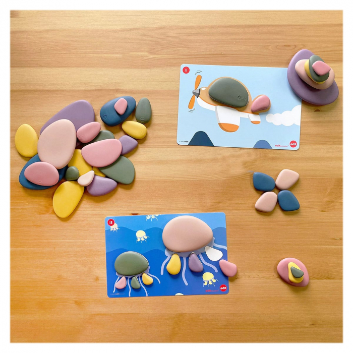 Family Pebbles, set 72 pietricele cu activitati, 3-9 ani [4]