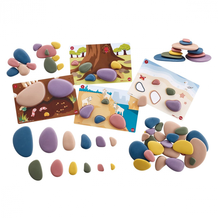 Family Pebbles, set 72 pietricele cu activitati, 3-9 ani [2]
