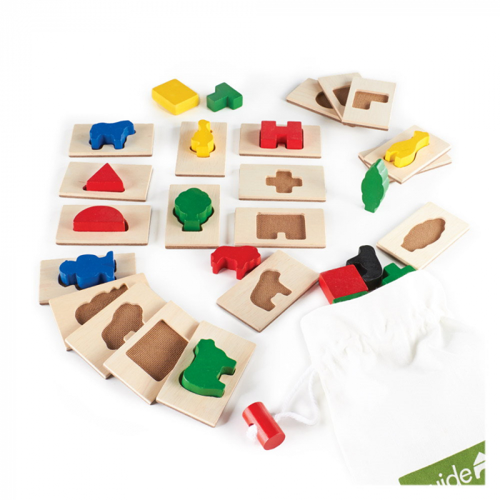 Feel & Find 3D, joc tactil de potrivire, Guidecraft, 3-7 ani [2]