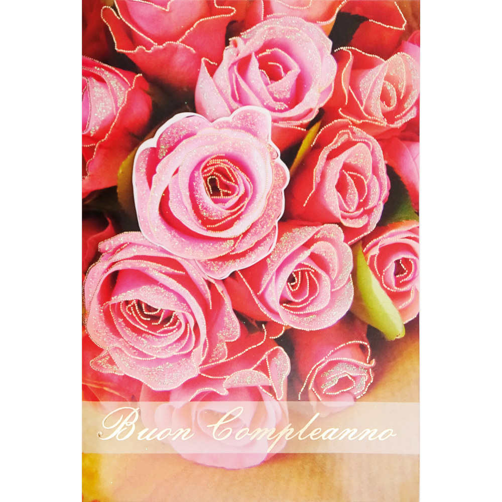 Felicitare 3D Flowers, cu modele asortate, cu detalii in relief, aurii si sclipici pe exteriorul felicitarii - 11.5 x 17 cm (12 buc/display), copii varsta 6 ani+,8 ani+ [7]