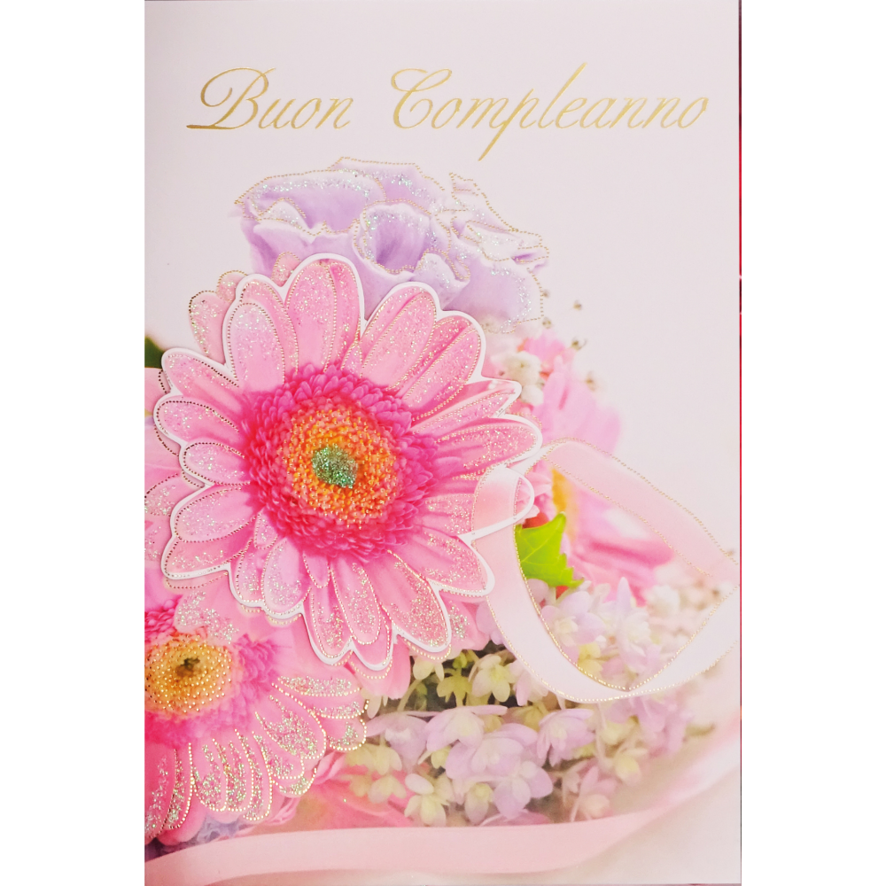 Felicitare 3D Flowers, cu modele asortate, cu detalii in relief, aurii si sclipici pe exteriorul felicitarii - 11.5 x 17 cm (12 buc/display), copii varsta 6 ani+,8 ani+ [4]