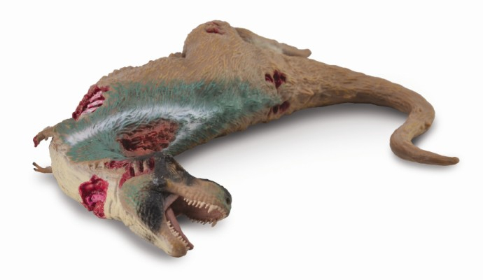 Figurina dinozaur cadavru de Tyrannosaurus pictata manual XL Collecta [1]