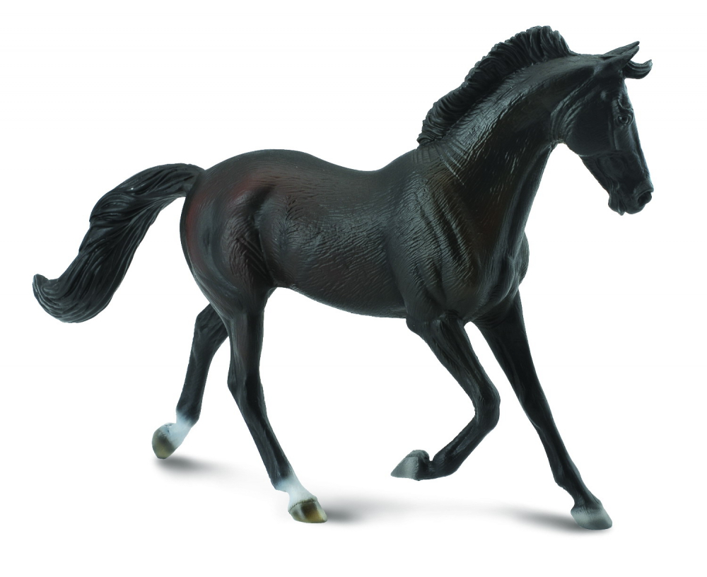 Figurina Iapa Thoroughbred Neagra pictata manual XL Collecta [1]