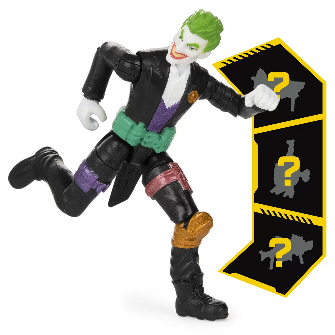 Figurina joker articulata 10cm cu 3 accesorii surpriza, varsta de la 3 ani la 9 ani [5]