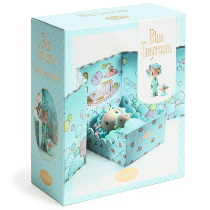 Figurina, papusa Tinyly Blue Tinyroom, Djeco, varsta 3 - 6, 6 - 9 ani, Fata [2]