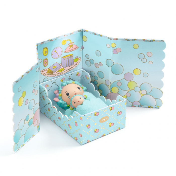 Figurina, papusa Tinyly Blue Tinyroom, Djeco, varsta 3 - 6, 6 - 9 ani, Fata [4]