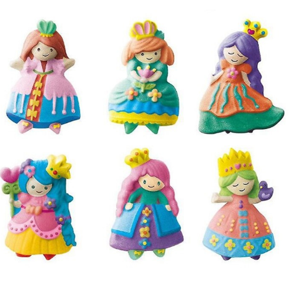 Figurine din ipsos de pictat pentru copii, Printese, Kit complet DIY [3]