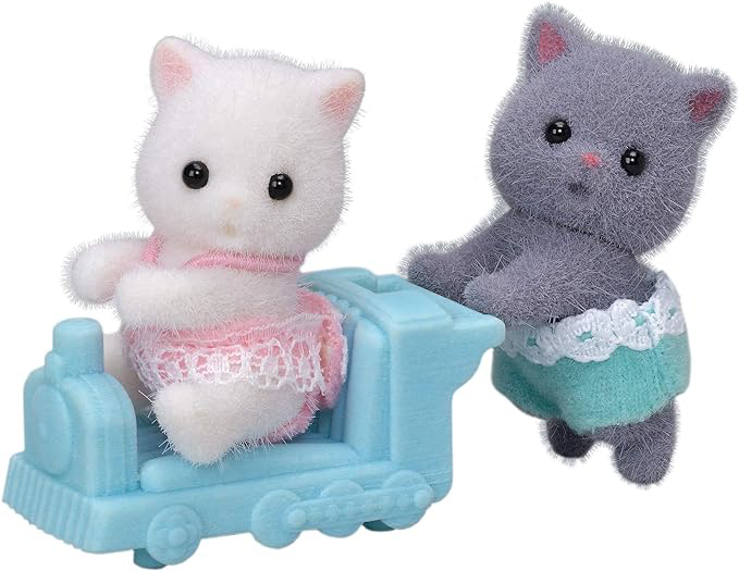 Figurine Sylvanian Families-Gemenii Pisicute Persane [1]