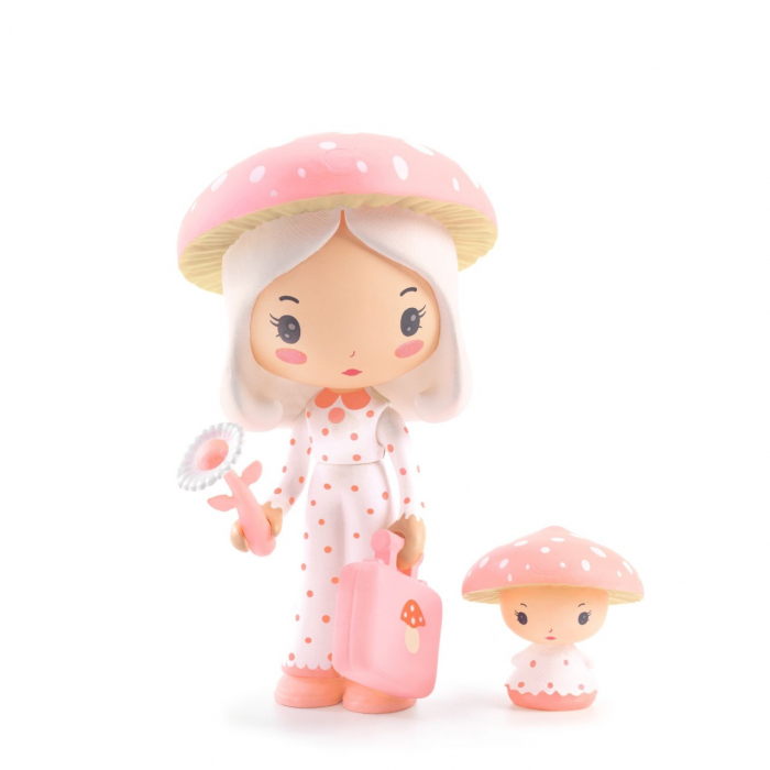 Figurine Tinyly Amy & Mushy, Djeco, varsta 3 - 6, 6 - 9 ani, Fata [1]