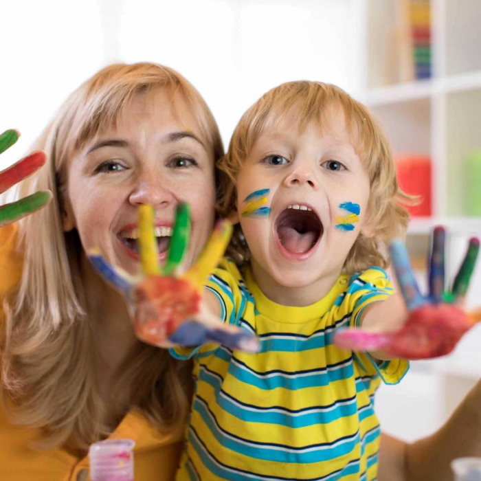 Acuarele si vopsea Tempera Baby Finger Paint la borcan de 500 ml. [8]