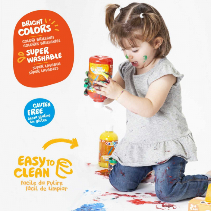 Acuarele si vopsea Tempera Baby Finger Paint la borcan de 500 ml. [2]