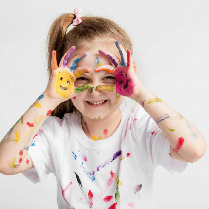 Acuarele si vopsea Tempera Baby Finger Paint la borcan de 500 ml. [5]