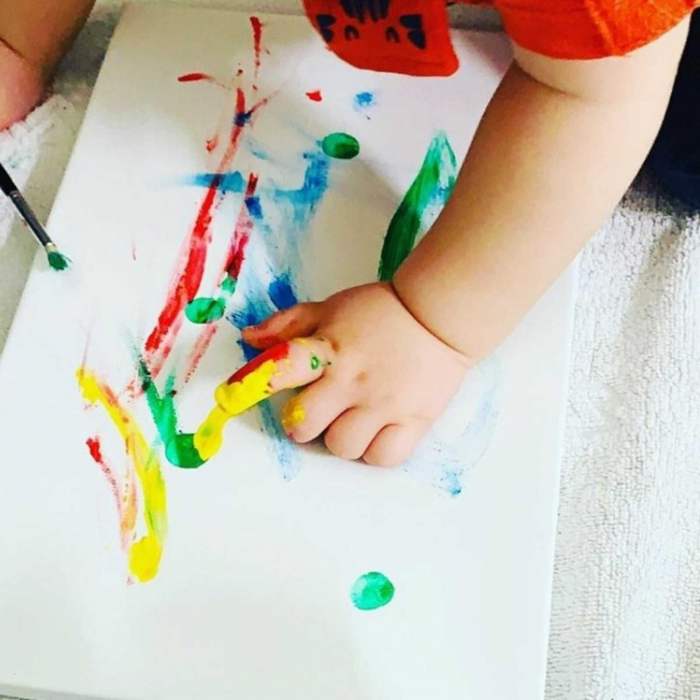 Acuarele si vopsea Tempera Baby Finger Paint la borcan de 500 ml. [4]