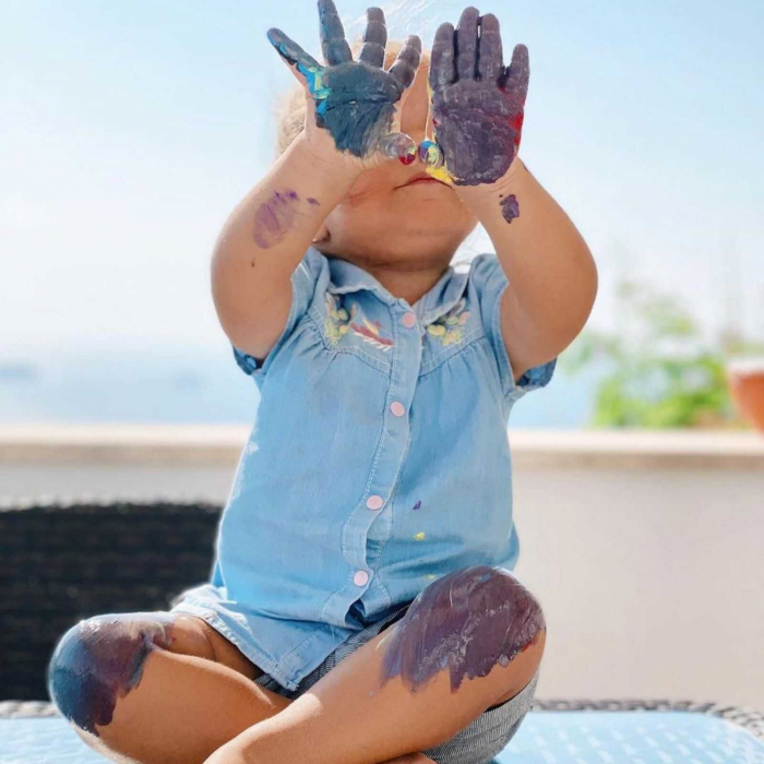 Acuarele si vopsea Tempera Baby Finger Paint la borcan de 500 ml. [6]