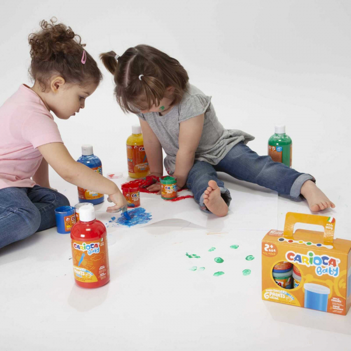 Acuarele si vopsea Tempera Baby Finger Paint la borcan de 500 ml. [3]