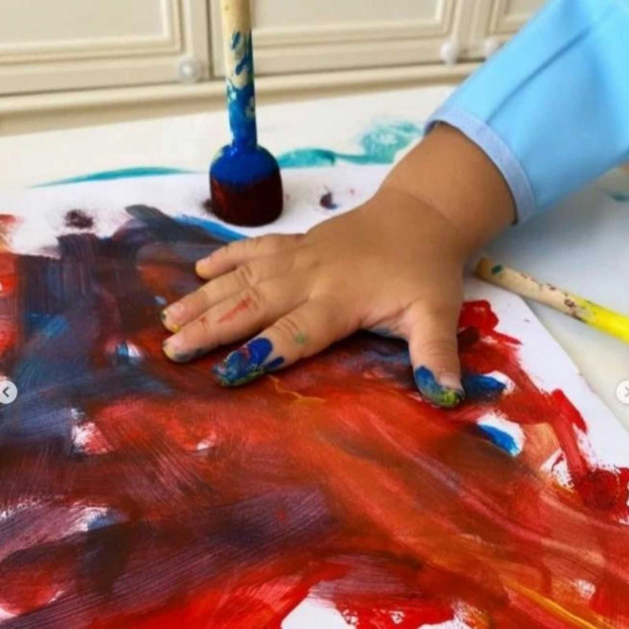 Acuarele si vopsea Tempera Baby Finger Paint la borcan de 500 ml. [4]