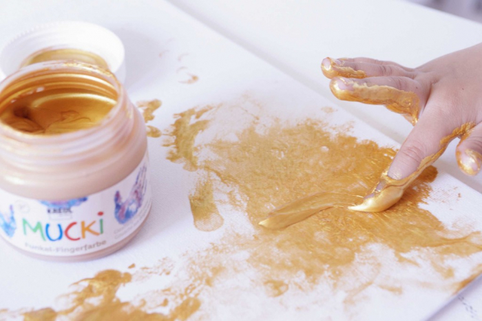 Finger Paint Gleaming Mucki, set 4 x 150 ml [3]