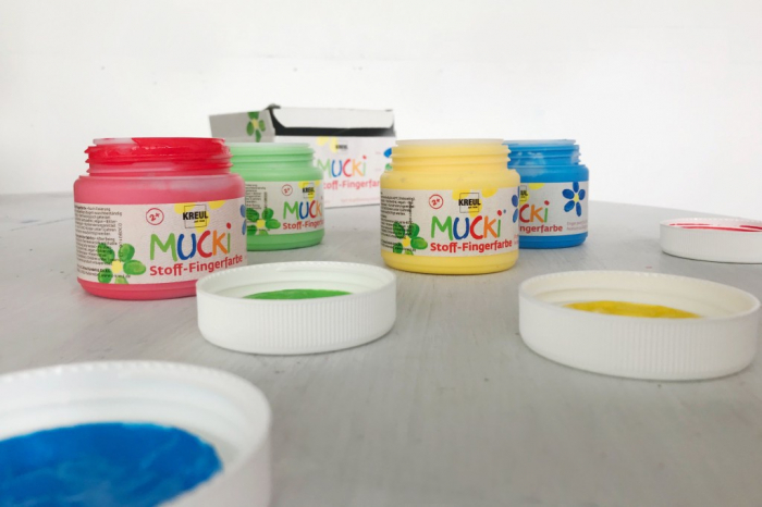 Finger Paint pentru tesaturi Mucki, set 4 x 150 ml [3]
