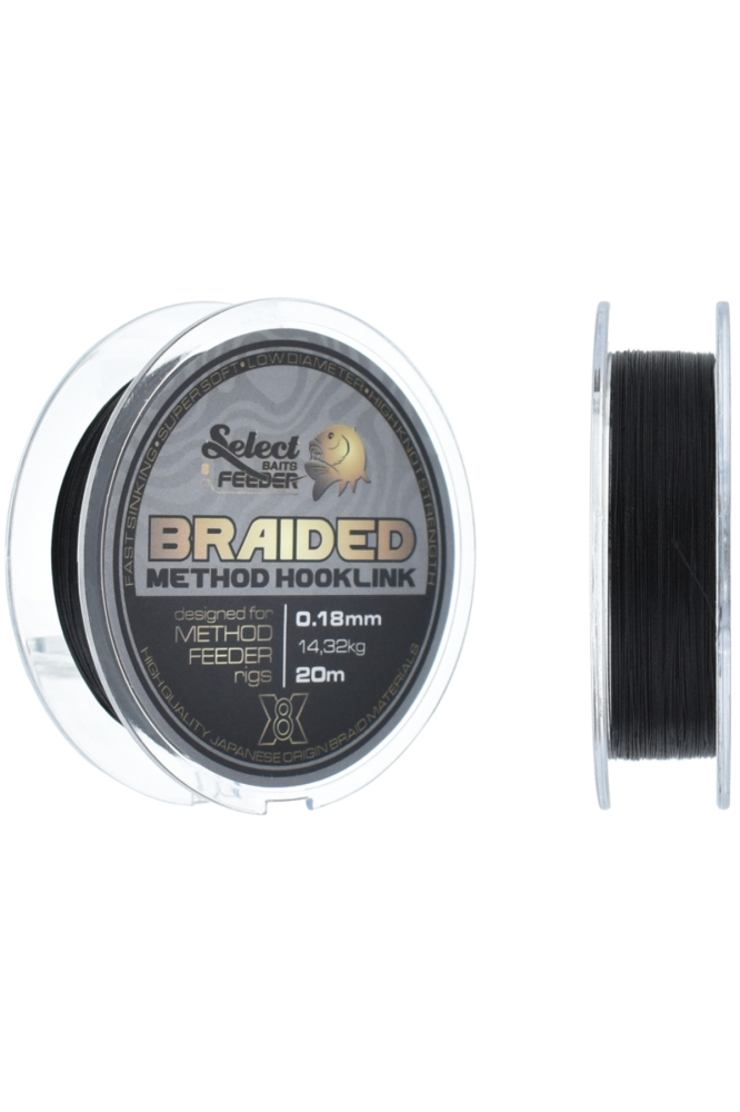 Fir textil Select Baits X8 Method Feeder Braid Silt Black 0.10mm - 6.14kg [2]